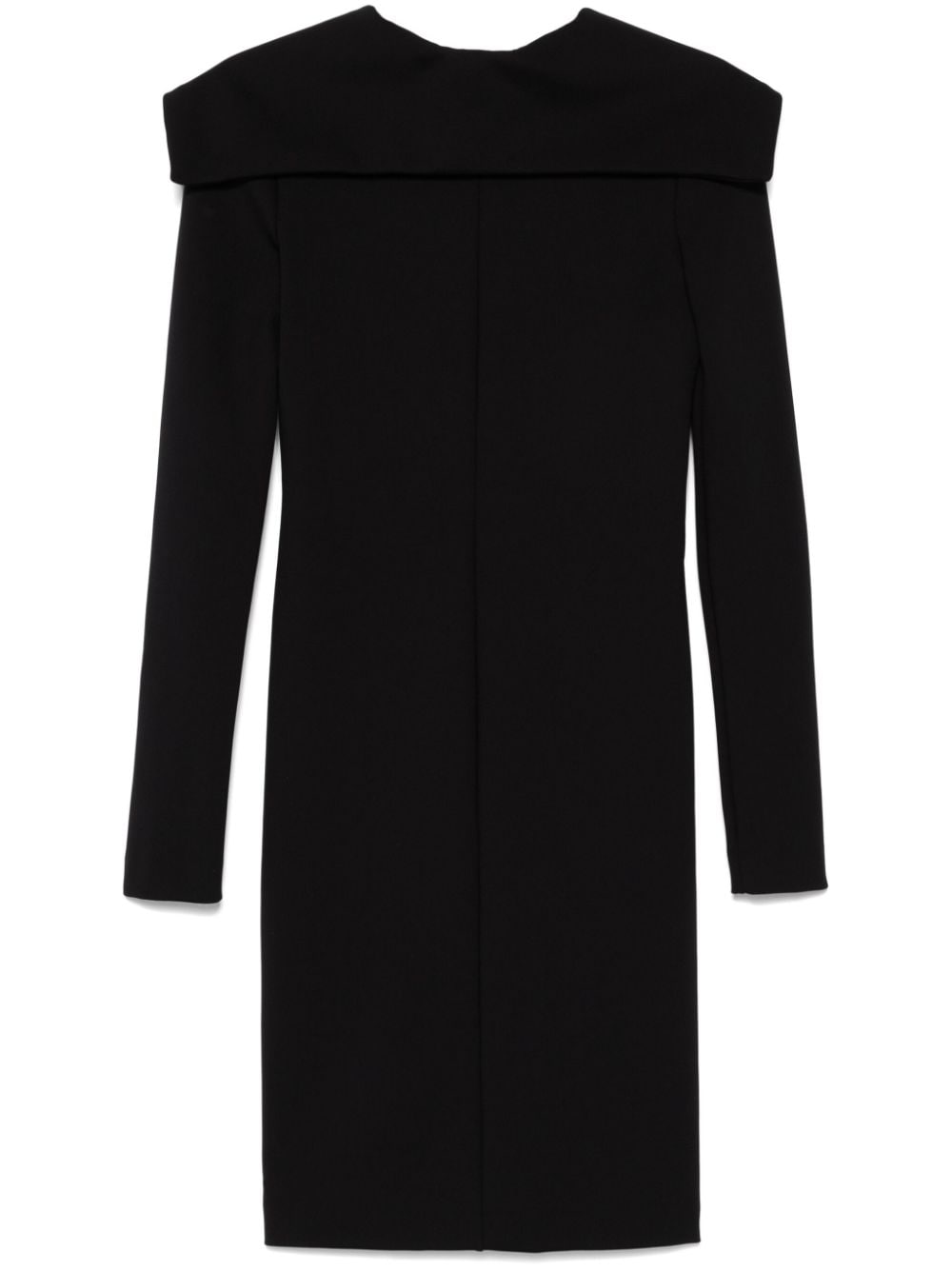 Philosophy Di Lorenzo Serafini foldover-neckline midi dress - Black von Philosophy Di Lorenzo Serafini