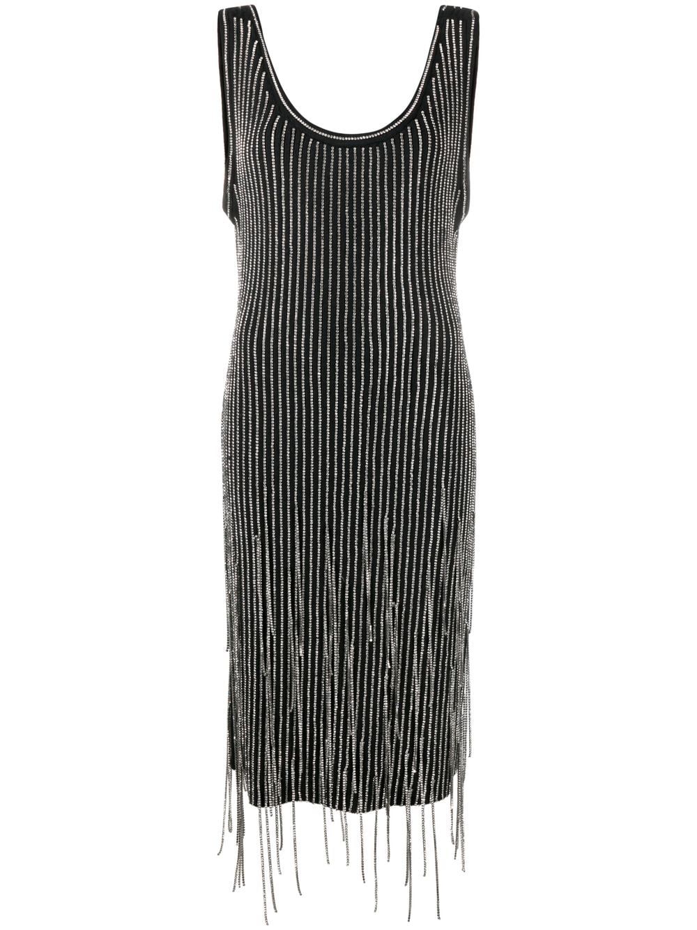 Philosophy Di Lorenzo Serafini fringe-detail knitted dress - Black von Philosophy Di Lorenzo Serafini