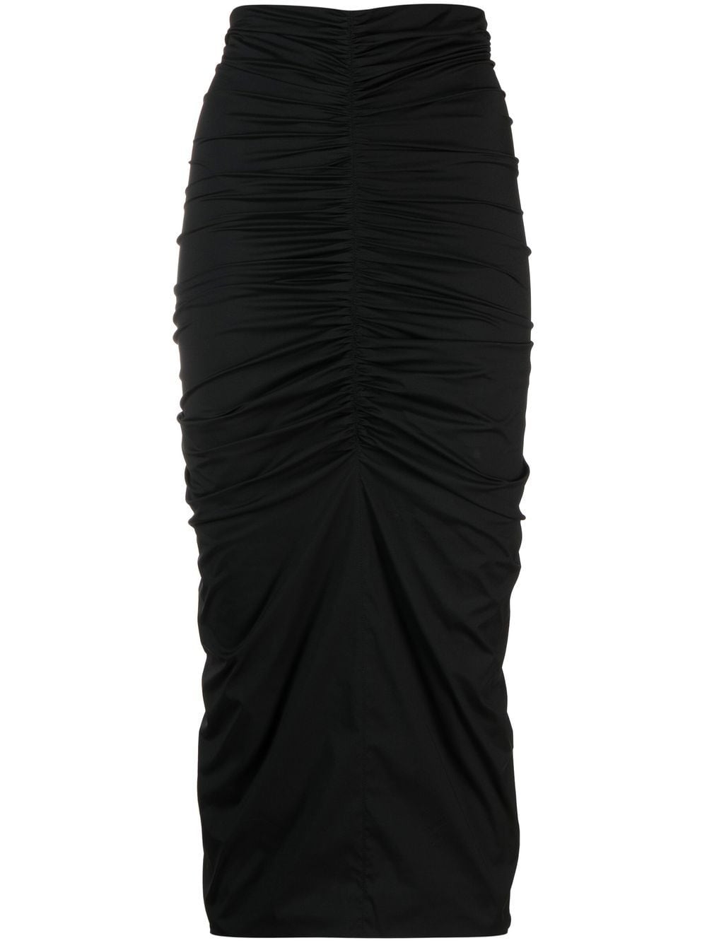 Philosophy Di Lorenzo Serafini gathered detailing midi skirt - Black von Philosophy Di Lorenzo Serafini