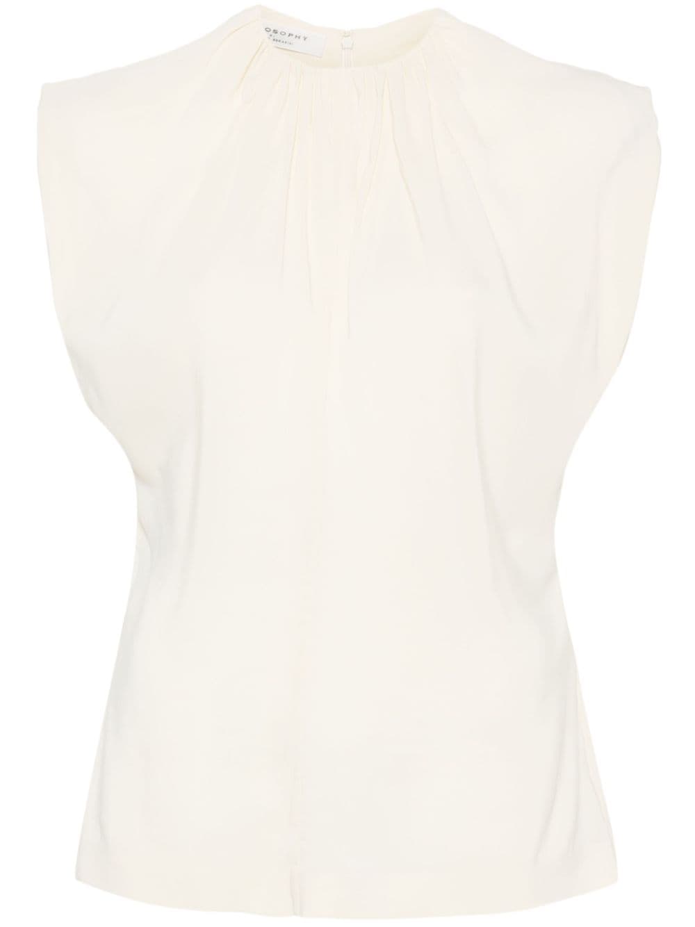 Philosophy Di Lorenzo Serafini gathered-neck blouse - Neutrals von Philosophy Di Lorenzo Serafini