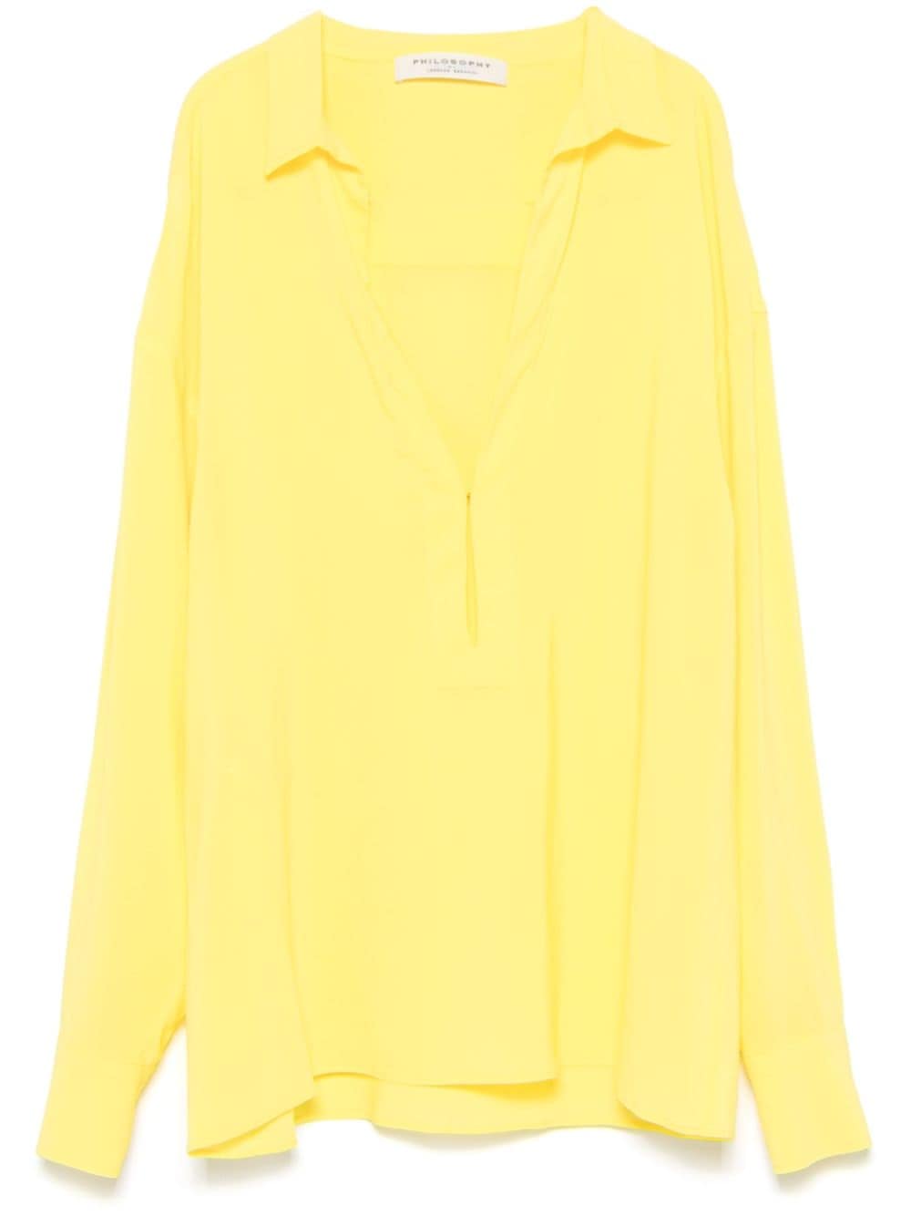 Philosophy Di Lorenzo Serafini georgette shirt - Yellow von Philosophy Di Lorenzo Serafini