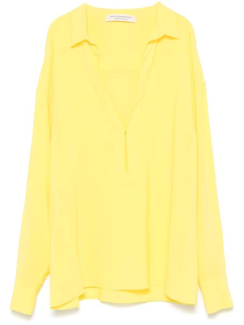 Philosophy Di Lorenzo Serafini georgette shirt - Yellow von Philosophy Di Lorenzo Serafini