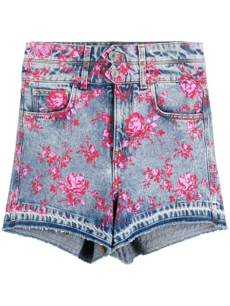 Philosophy Di Lorenzo Serafini graphic-print denim shorts - Blue von Philosophy Di Lorenzo Serafini