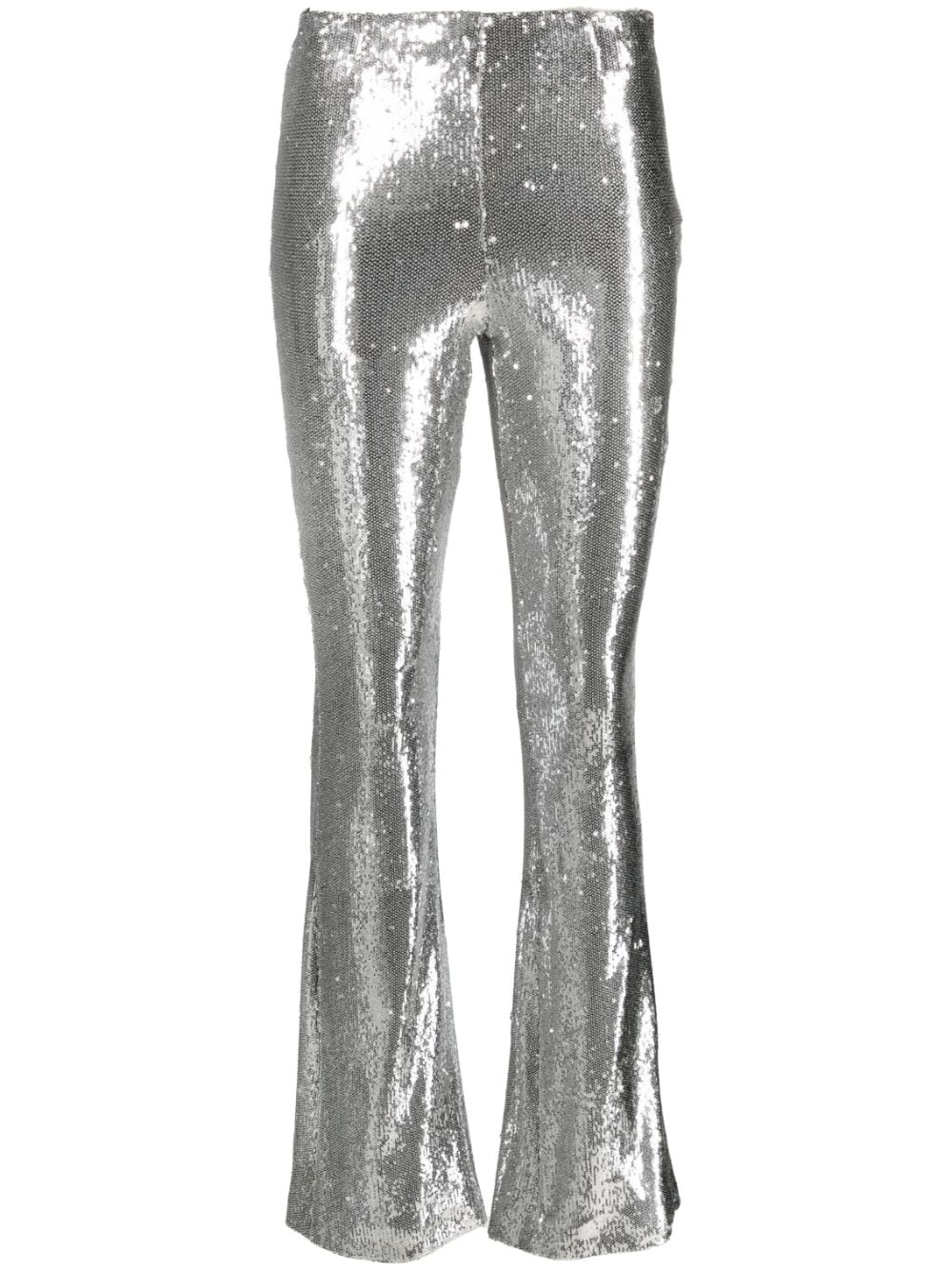 Philosophy Di Lorenzo Serafini high-waisted flared sequinned trousers - Silver von Philosophy Di Lorenzo Serafini