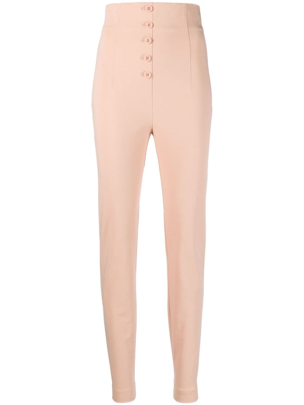 Philosophy Di Lorenzo Serafini high-waisted stretch-cotton trousers - Neutrals von Philosophy Di Lorenzo Serafini