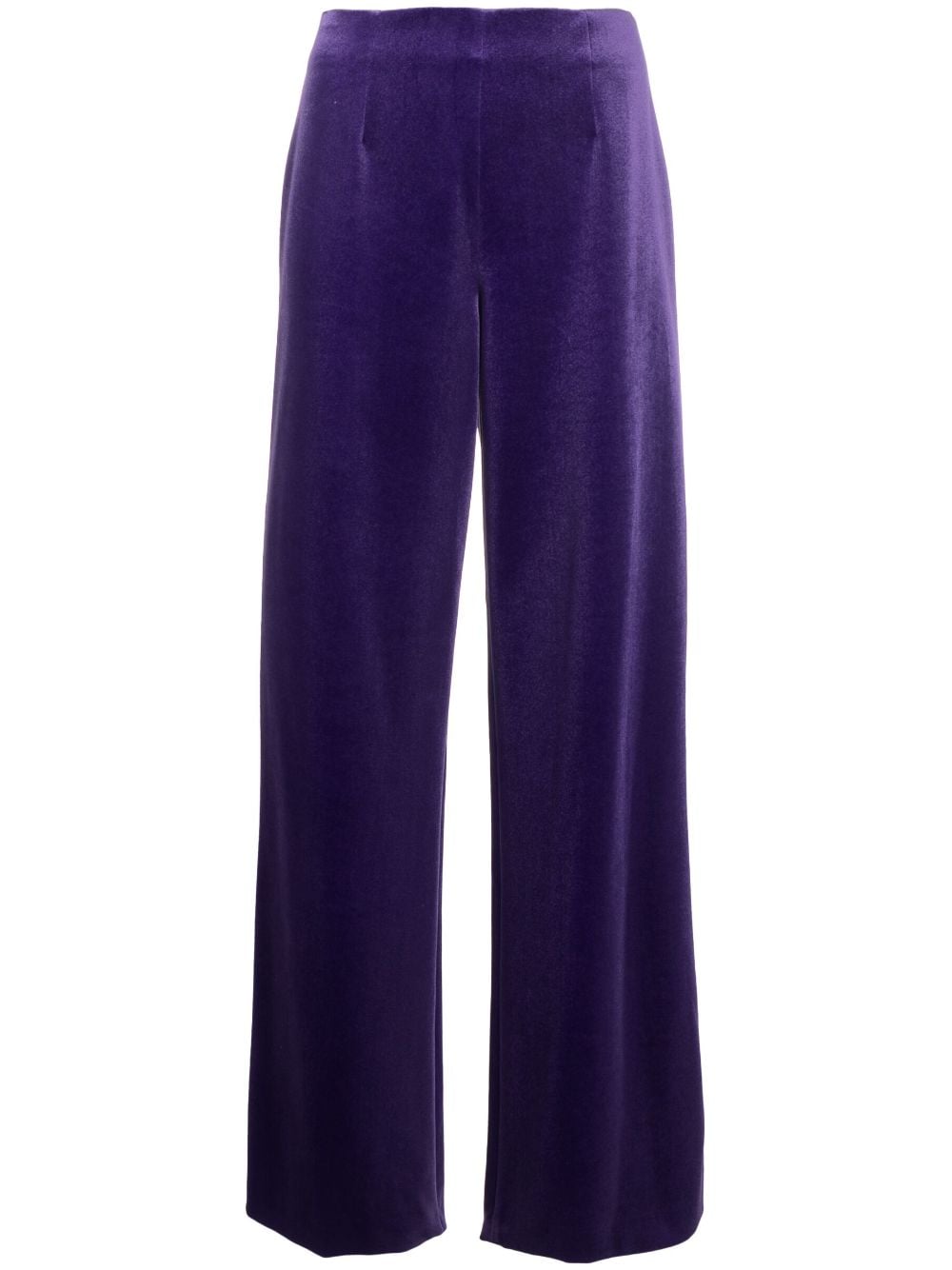 Philosophy Di Lorenzo Serafini high-waisted velour flared trousers - Purple von Philosophy Di Lorenzo Serafini