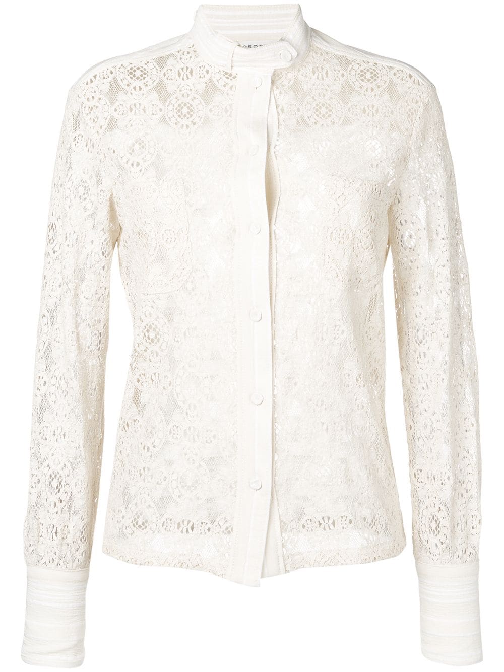 Philosophy Di Lorenzo Serafini lace button shirt - Neutrals von Philosophy Di Lorenzo Serafini