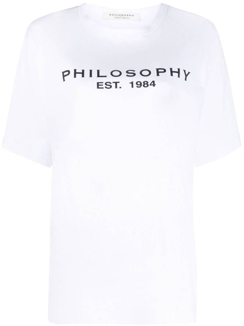 Philosophy Di Lorenzo Serafini logo-print cotton T-shirt - White von Philosophy Di Lorenzo Serafini