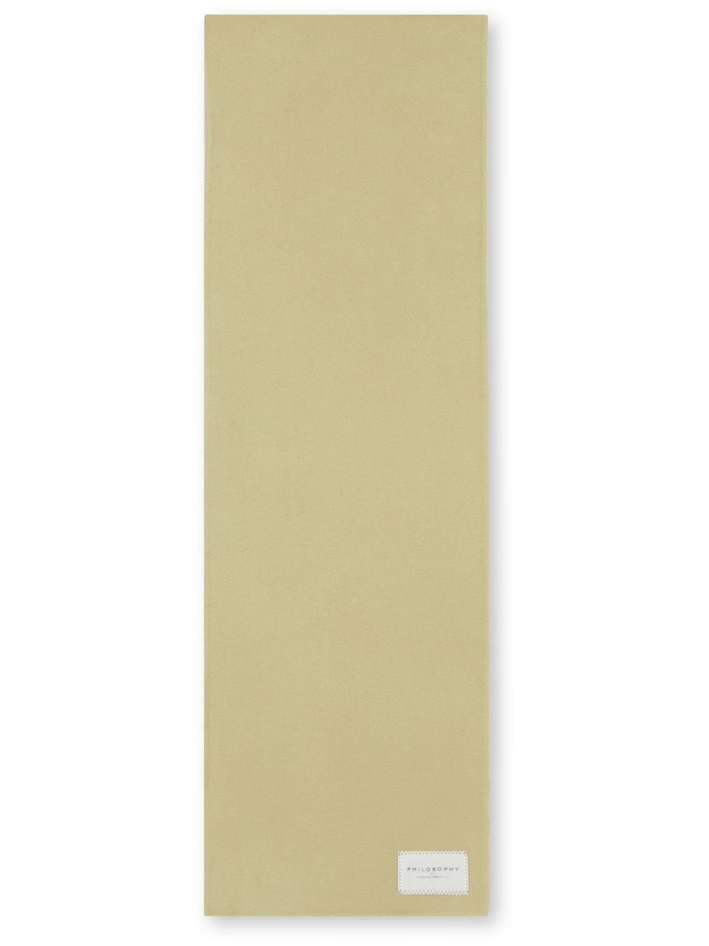 Philosophy Di Lorenzo Serafini logo tag woven scarf - Neutrals von Philosophy Di Lorenzo Serafini