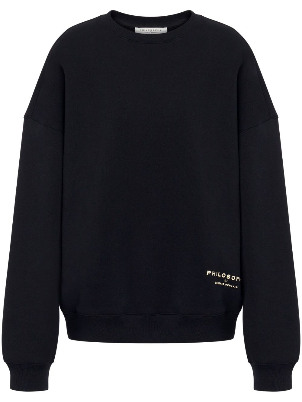 Philosophy Di Lorenzo Serafini long-sleeve cotton sweatshirt - Black von Philosophy Di Lorenzo Serafini