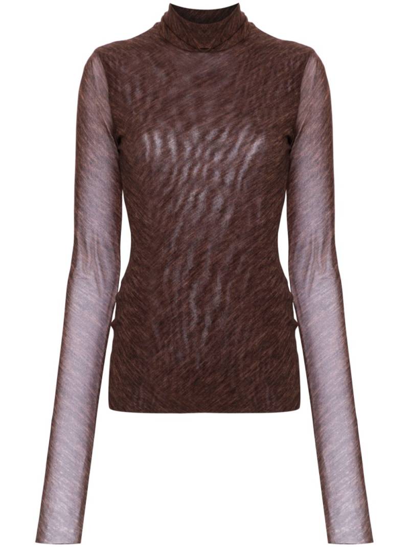 Philosophy Di Lorenzo Serafini mélange top - Brown von Philosophy Di Lorenzo Serafini