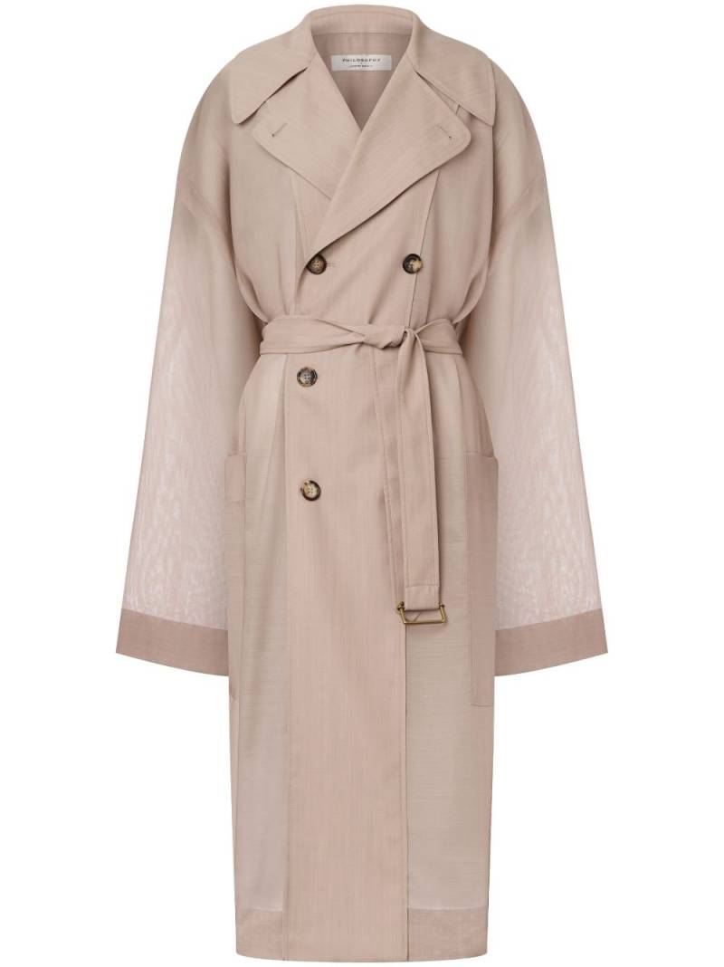 Philosophy Di Lorenzo Serafini notched-lapel wool coat - Grey von Philosophy Di Lorenzo Serafini