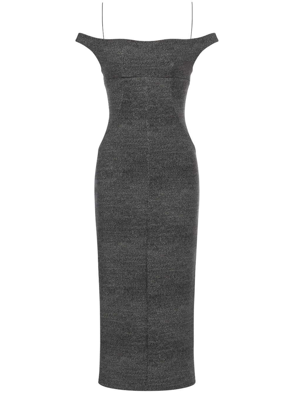 Philosophy Di Lorenzo Serafini off-shoulder midi dress - Grey von Philosophy Di Lorenzo Serafini