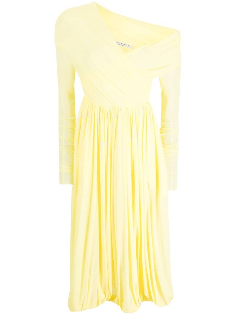 Philosophy Di Lorenzo Serafini one-shoulder pleated dress - Yellow von Philosophy Di Lorenzo Serafini