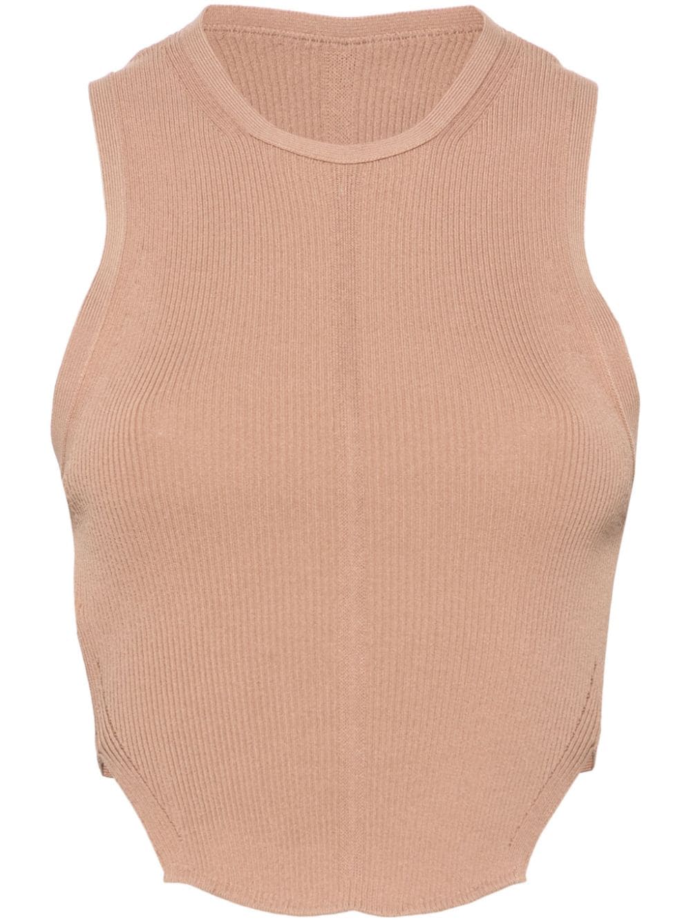 Philosophy Di Lorenzo Serafini open-back ribbed tank top - Brown von Philosophy Di Lorenzo Serafini