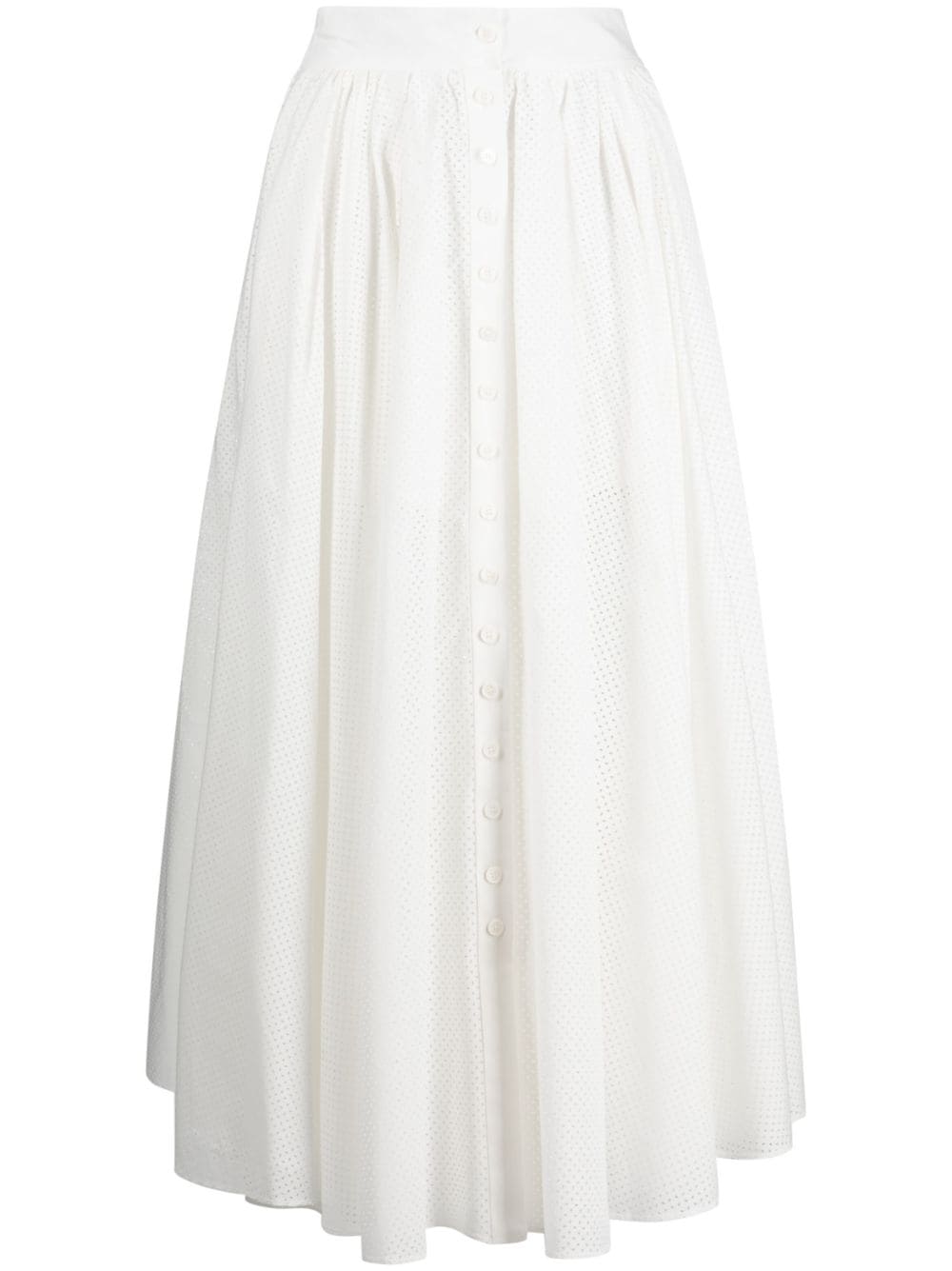 Philosophy Di Lorenzo Serafini perforated high-waisted skirt - White von Philosophy Di Lorenzo Serafini