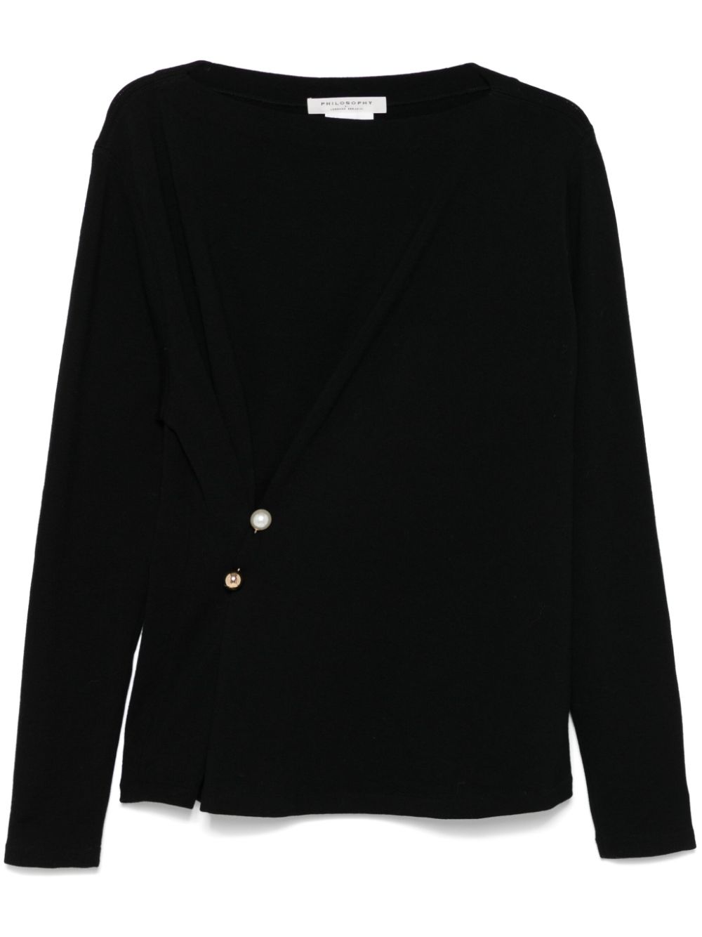 Philosophy Di Lorenzo Serafini pierced sweater - Black von Philosophy Di Lorenzo Serafini