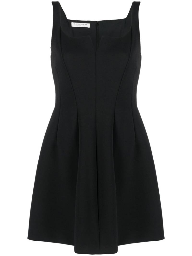 Philosophy Di Lorenzo Serafini pleat-detailing sleeveless dress - Black von Philosophy Di Lorenzo Serafini