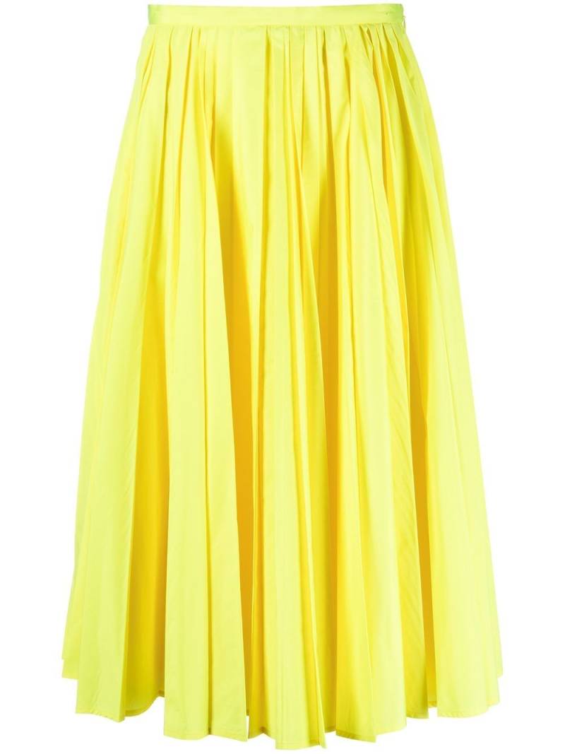 Philosophy Di Lorenzo Serafini pleated mid-length skirt - Yellow von Philosophy Di Lorenzo Serafini