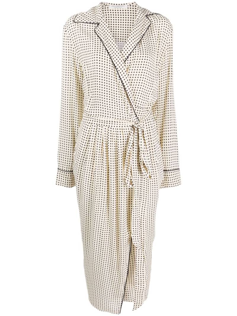 Philosophy Di Lorenzo Serafini polka-dot print belted midi dress - Neutrals von Philosophy Di Lorenzo Serafini