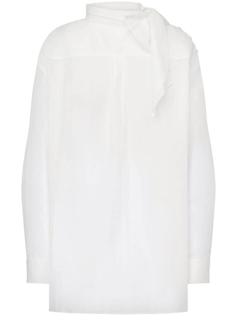 Philosophy Di Lorenzo Serafini pussy-bow collar poplin blouse - White von Philosophy Di Lorenzo Serafini