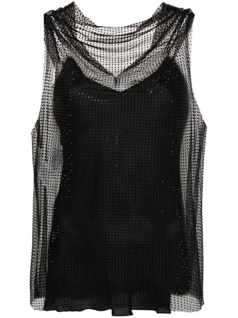 Philosophy Di Lorenzo Serafini rhinestone-embellished blouse - Black von Philosophy Di Lorenzo Serafini