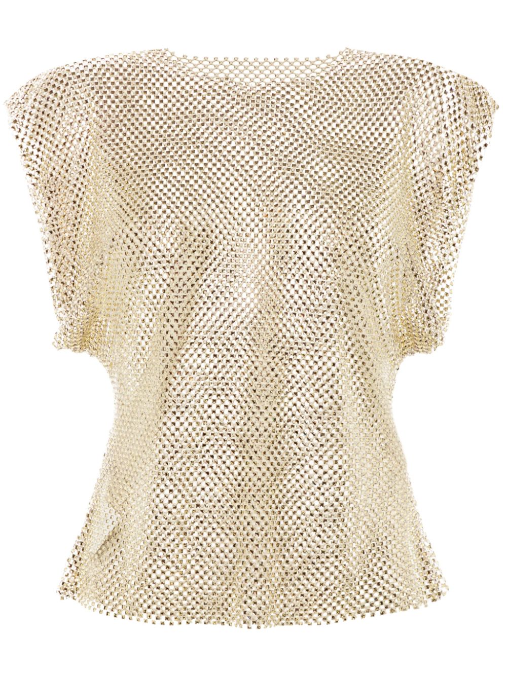 Philosophy Di Lorenzo Serafini rhinestone sheer sleeveless blouse - Green von Philosophy Di Lorenzo Serafini