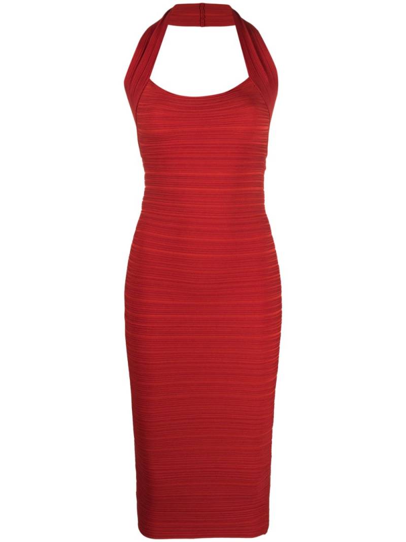 Philosophy Di Lorenzo Serafini ribbed halterneck midi dress - Red von Philosophy Di Lorenzo Serafini