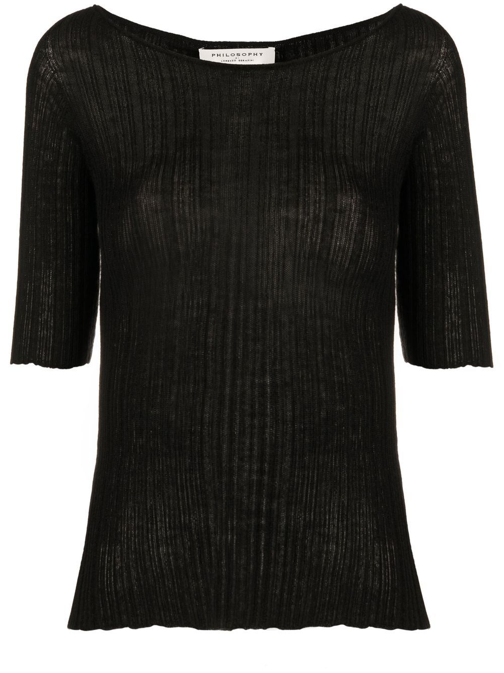 Philosophy Di Lorenzo Serafini ribbed-knit top - Black von Philosophy Di Lorenzo Serafini