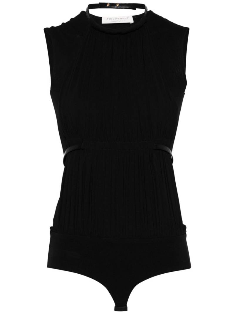 Philosophy Di Lorenzo Serafini ruched bodysuit - Black von Philosophy Di Lorenzo Serafini