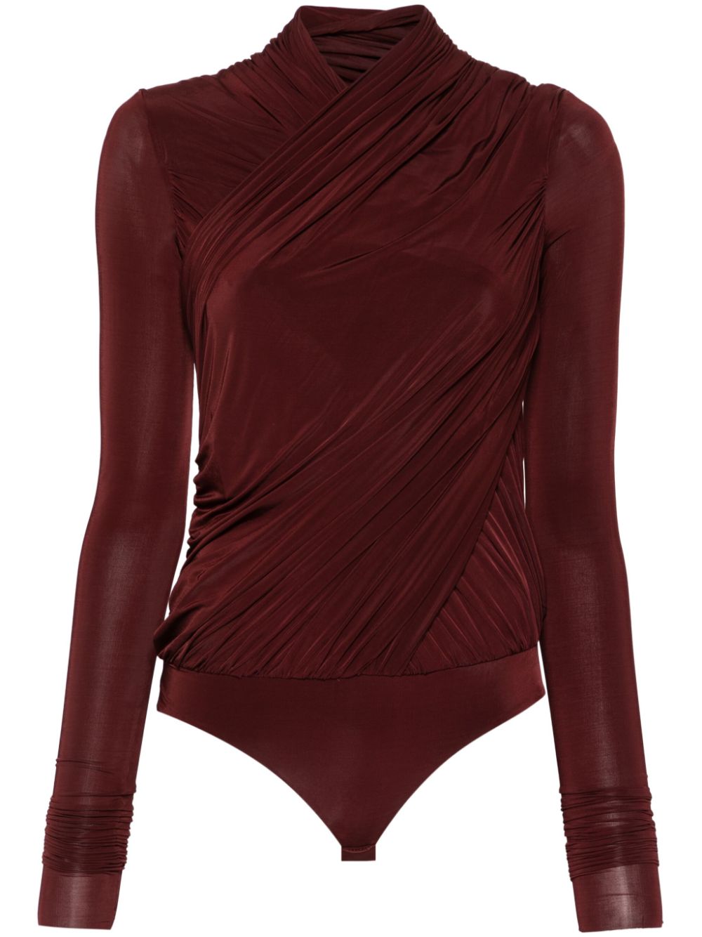 Philosophy Di Lorenzo Serafini ruched bodysuit - Brown von Philosophy Di Lorenzo Serafini