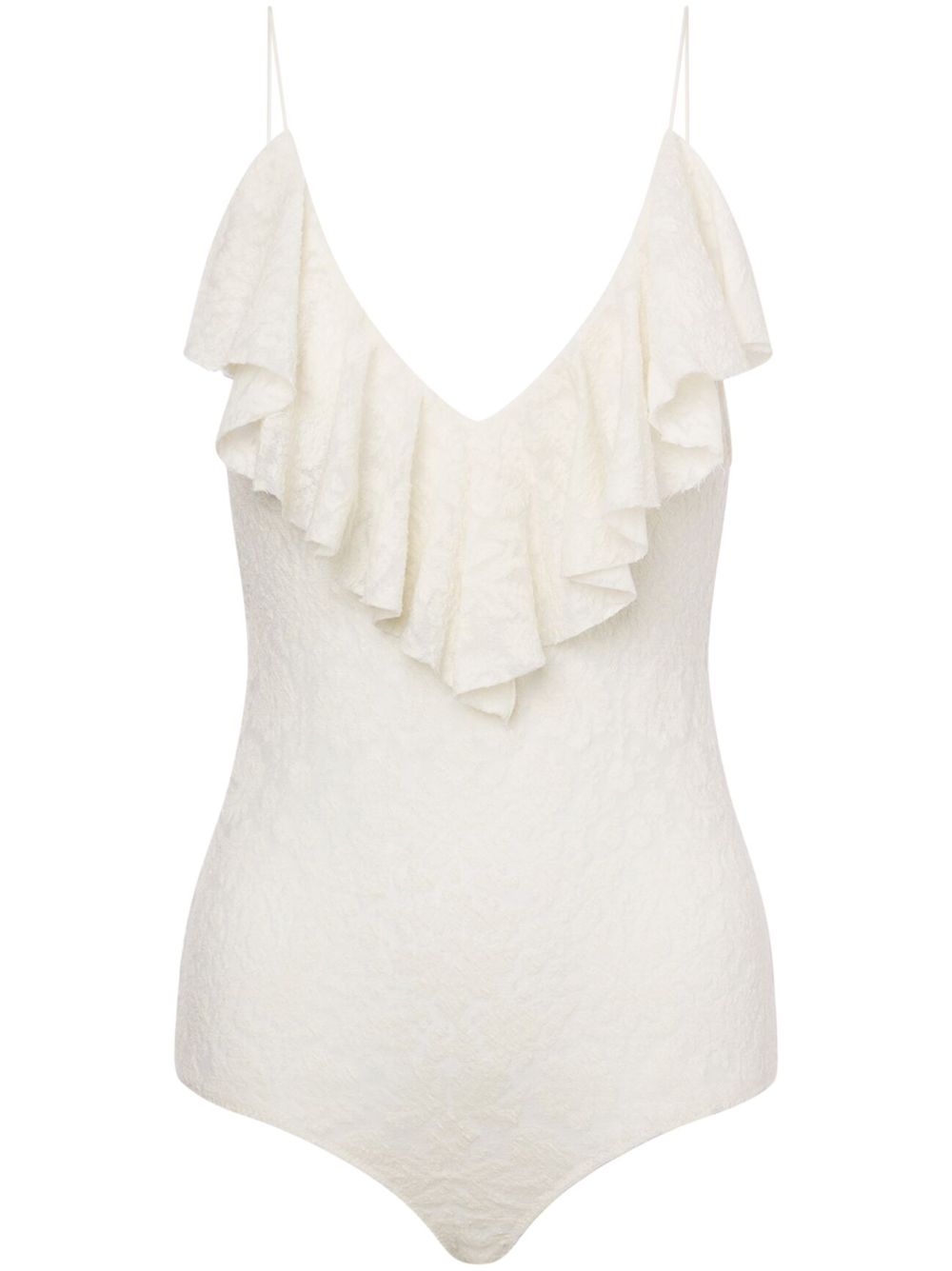 Philosophy Di Lorenzo Serafini ruffle-detailing bodysuit - White von Philosophy Di Lorenzo Serafini