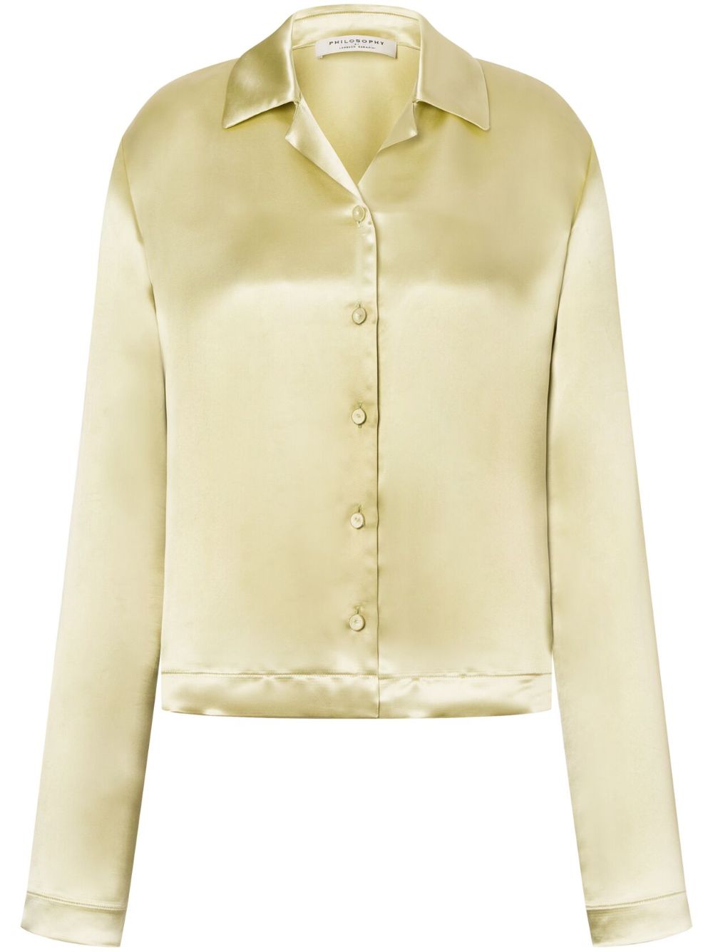 Philosophy Di Lorenzo Serafini satin-finish shirt - Yellow von Philosophy Di Lorenzo Serafini