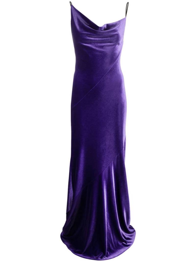 Philosophy Di Lorenzo Serafini satin maxi dress - Purple von Philosophy Di Lorenzo Serafini