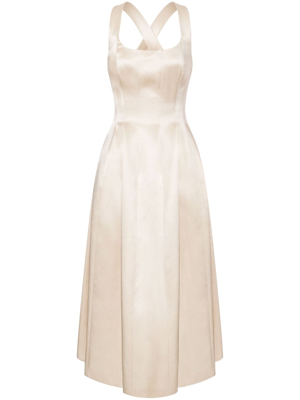 Philosophy Di Lorenzo Serafini satin midi dress - Neutrals von Philosophy Di Lorenzo Serafini