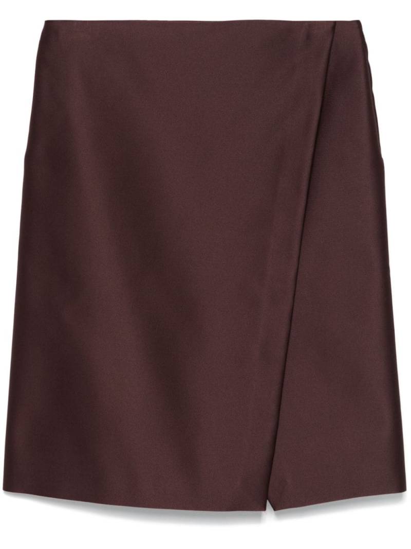 Philosophy Di Lorenzo Serafini satin mini skirt - Purple von Philosophy Di Lorenzo Serafini