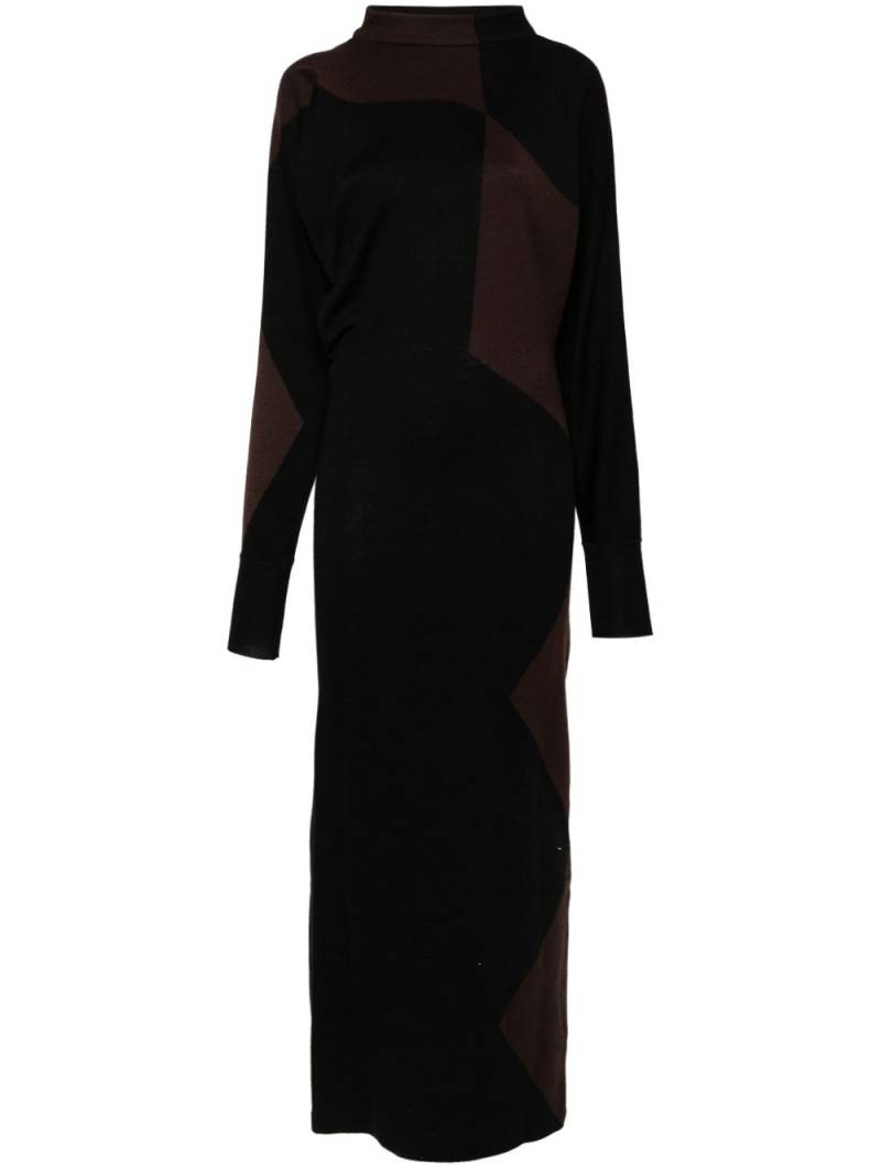 Philosophy Di Lorenzo Serafini scoop-back knitted maxi dress - Black von Philosophy Di Lorenzo Serafini