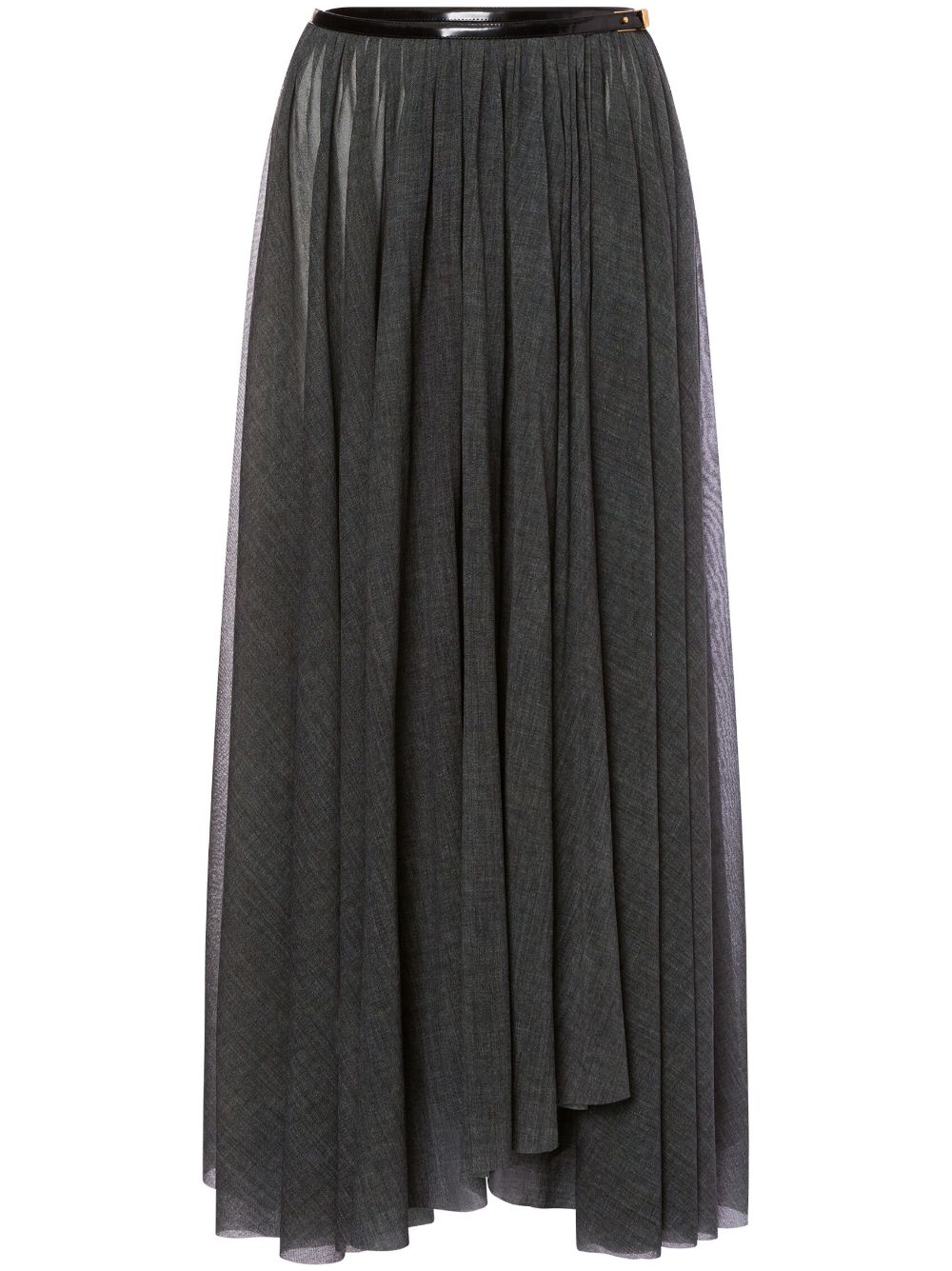 Philosophy Di Lorenzo Serafini semi-sheer pleated maxi skirt - Grey von Philosophy Di Lorenzo Serafini