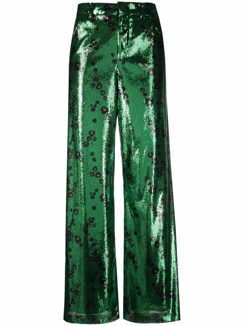 Philosophy Di Lorenzo Serafini sequined wide-leg trousers - Green von Philosophy Di Lorenzo Serafini