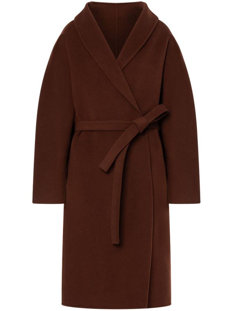 Philosophy Di Lorenzo Serafini shawl-lapels belted midi coat - Brown von Philosophy Di Lorenzo Serafini