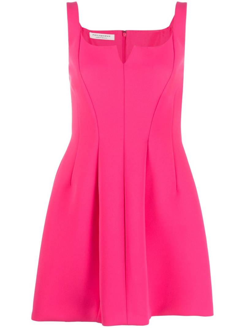 Philosophy Di Lorenzo Serafini sleeveless darted minidress - Pink von Philosophy Di Lorenzo Serafini