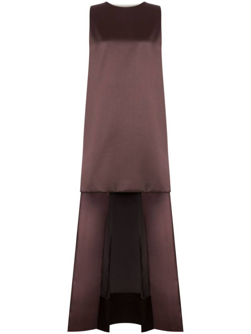 Philosophy Di Lorenzo Serafini sleeveless satin cape dress - Purple von Philosophy Di Lorenzo Serafini