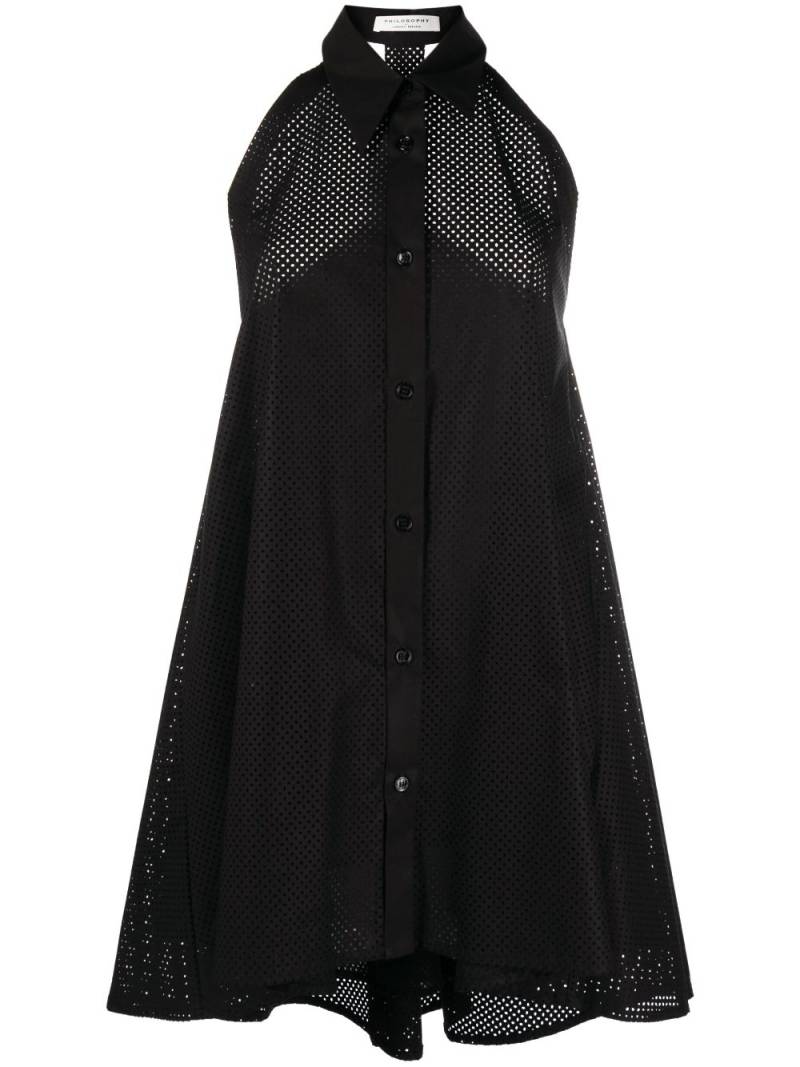 Philosophy Di Lorenzo Serafini sleeveless shirt minidress - Black von Philosophy Di Lorenzo Serafini