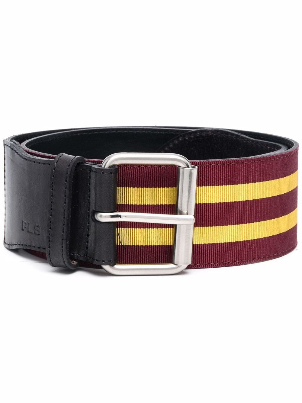 Philosophy Di Lorenzo Serafini striped panelled belt - Red von Philosophy Di Lorenzo Serafini