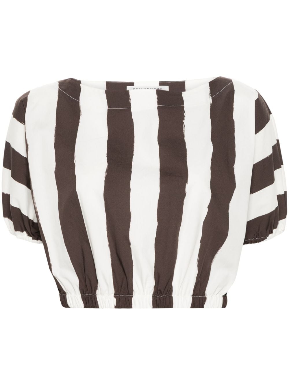 Philosophy Di Lorenzo Serafini striped poplin blouse - Neutrals von Philosophy Di Lorenzo Serafini