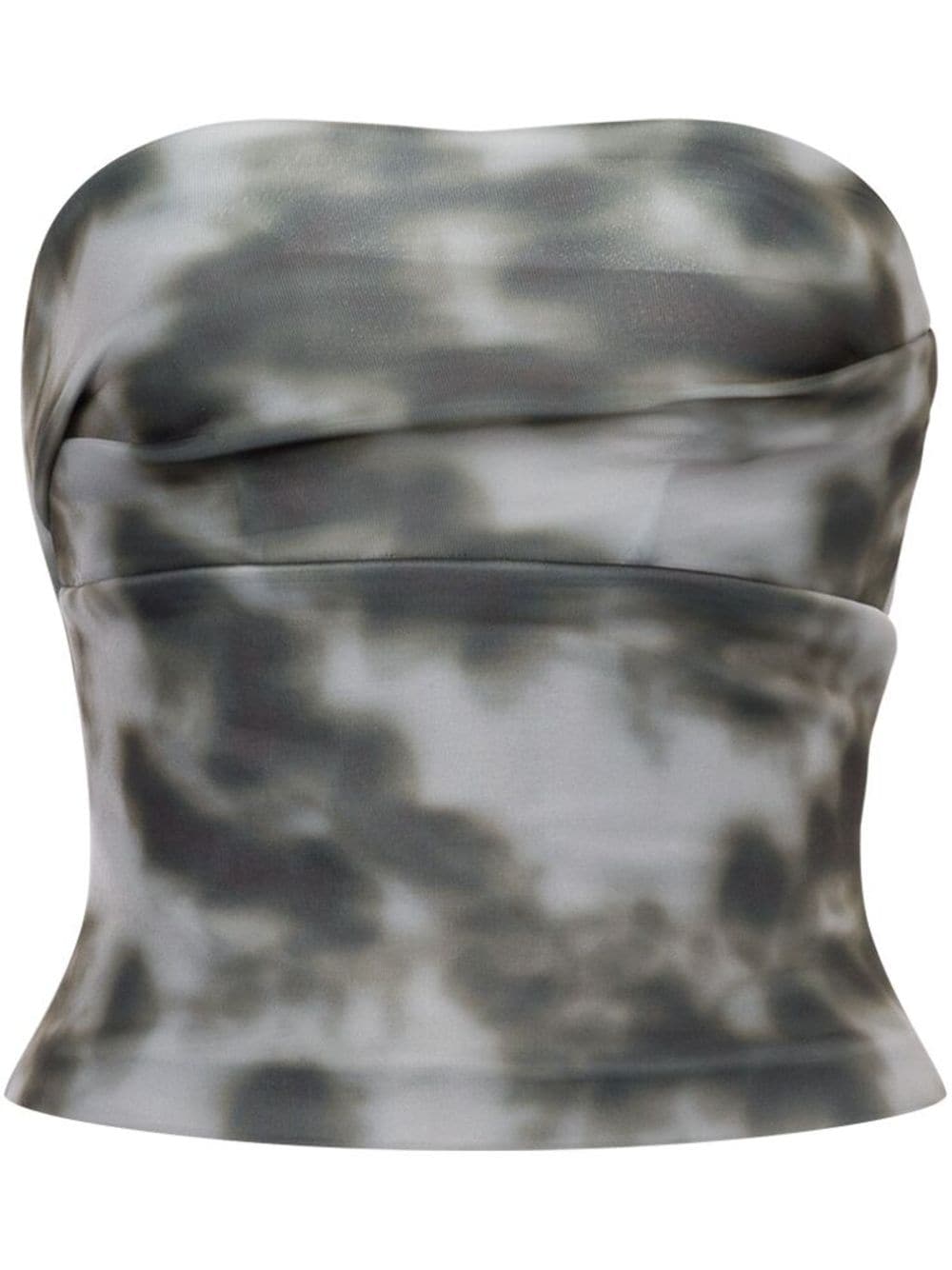 Philosophy Di Lorenzo Serafini tie-dye strapless top - Grey von Philosophy Di Lorenzo Serafini