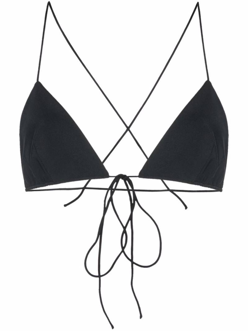 Philosophy Di Lorenzo Serafini triangle cross-strap bikini top - Black von Philosophy Di Lorenzo Serafini