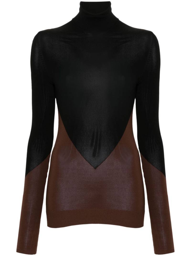 Philosophy Di Lorenzo Serafini two-tone sweater - Black von Philosophy Di Lorenzo Serafini