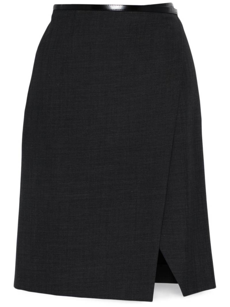 Philosophy Di Lorenzo Serafini wrap midi skirt - Grey von Philosophy Di Lorenzo Serafini