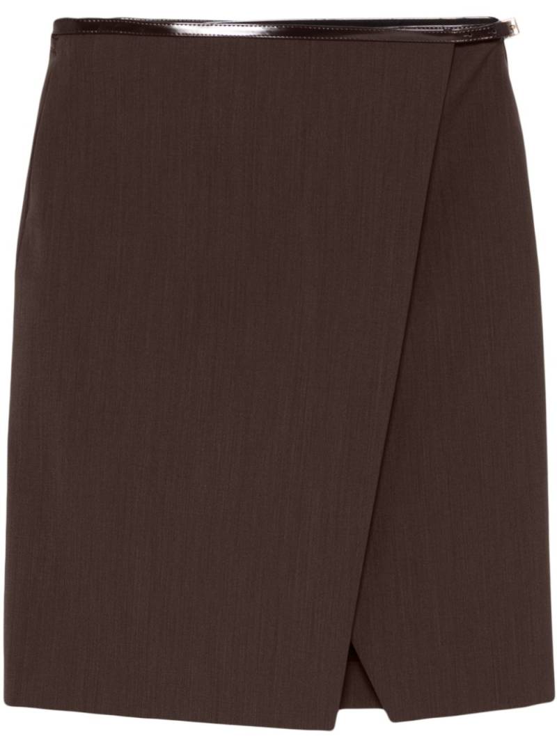 Philosophy Di Lorenzo Serafini wrap mini skirt - Brown von Philosophy Di Lorenzo Serafini